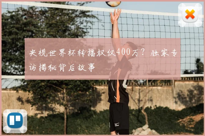 央视世界杯转播权仅400万?独家专访揭秘背后故事