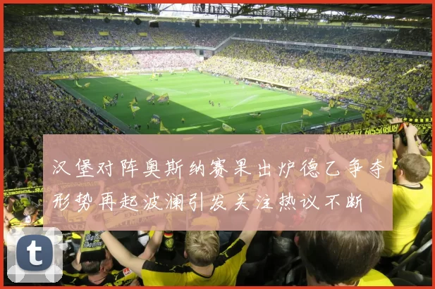 汉堡对阵奥斯纳赛果出炉德乙争夺形势再起波澜引发关注热议不断
